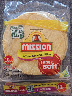 Mission, super soft, yellow corn tortillas - 0073731065006