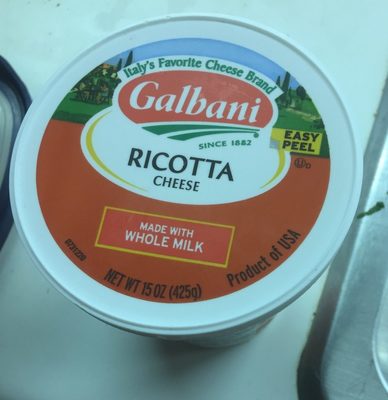 Galbani, ricotta cheese, whole milk - 0074030103000