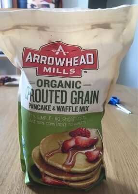 Arrowhead mills, organic, sprouted grain pancake and waffle mix - 0074333481126