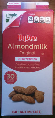 Original unsweetened almondmilk - 0075450035322