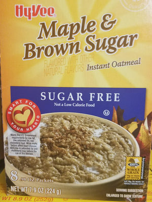 Maple & brown sugar instant oatmeal, maple & brown sugar - 0075450087901