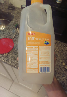 100% orange juice from concentrate, orange - 0075450096910
