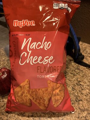 Nacho cheese flavored tortilla chips, nacho cheese - 0075450131925
