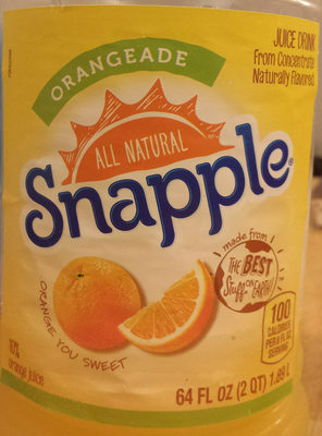 Orangeade juice drink from concentrate, orange - 0076183001622