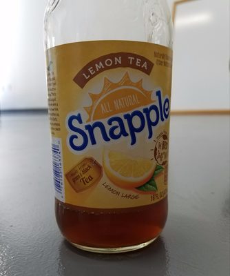 Snapple, lemon tea, made from green & black tea leaves - 0076183163740