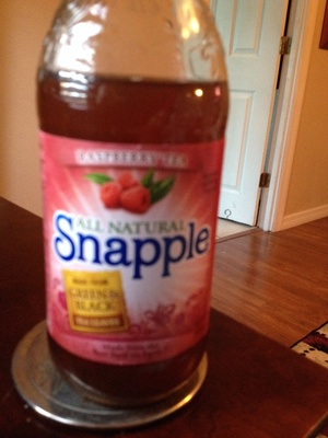 Snapple, all natural raspberry tea, raspberry - 0076183163788