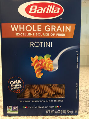 Whole grain rotini pasta - 0076808006537