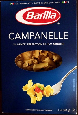 Campanelle pasta, enriched macaroni product - 0076808514339