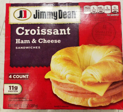 Croissant ham & cheese sandwiches - 0077900502071