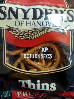 Thins pretzels - 0077975022153