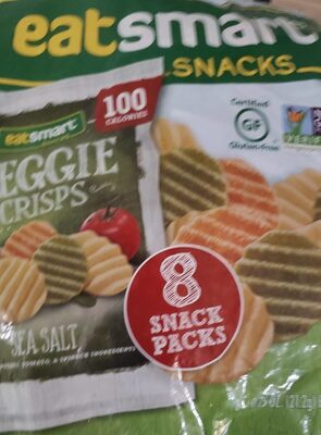 Eatsmart snacks, sea salt garden veggie crisps, sea salt - 0077975088142