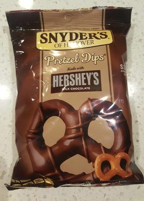 Snyder's of hanover, pretzel dips with hershey's milk chocolate - 0077975099896