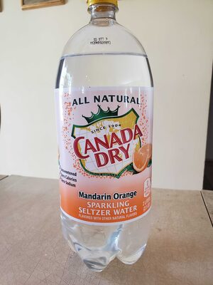 Sparkling seltzer water, mandarin orange - 0078000155464