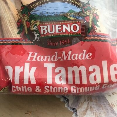 Hand-made red chile & stone ground corn pork tamales - 0078004360451
