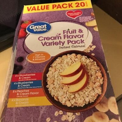 Fruit and Cream Instant Oatmeal - 0078742035512