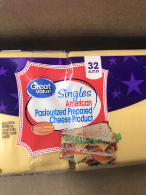 Singles american pasteurized cheese product - 0078742055428
