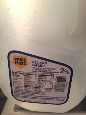 Reduced fat milk - 0078742055824