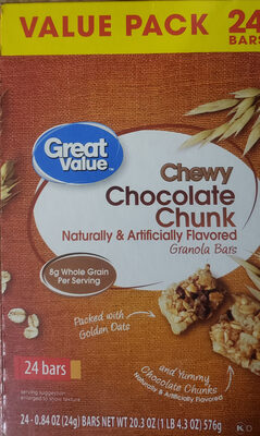90 Calorie Chewy Granola Bars - 0078742059716