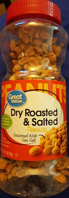 Peanuts, Dry Roasted & Salted - 0078742083186