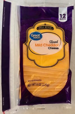 Deli Style Sliced Mild Cheddar Cheese - 0078742085296