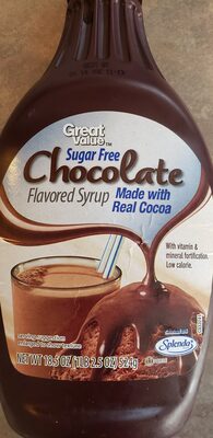 Great value, flavored syrup, chocolate - 0078742097626