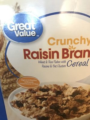 Crunchy raisin bran cereal - 0078742121710