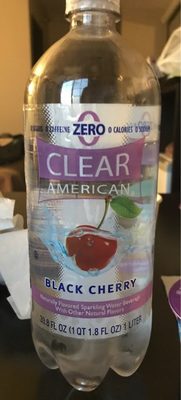 Black cherry flavored sparkling water beverage, black cherry - 0078742206257