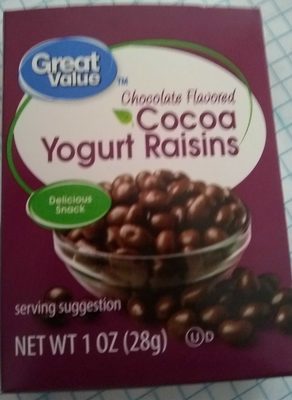 Chocolate flavored cocoa yogurt raisins - 0078742260006
