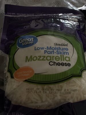 Shredded low-moisture part-skim mozzarella cheese - 0078742353210