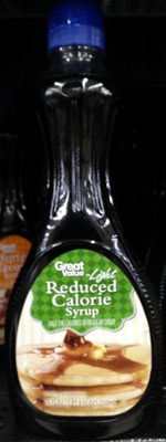 Great value, reduced calorie syrup - 0078742370101