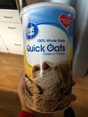 100% whole grain quick oats - 0078742434087