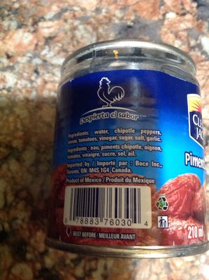 Clemente Jacques, Chipotle Peppers In Adobo Sauce - 0078883760304