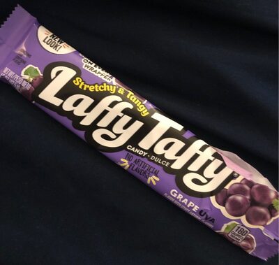 Laffy taffy, stretchy tangy candy, grape, grape - 0079200144364