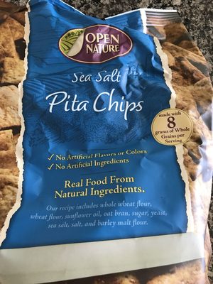 Wheat with sea salt pita chips, wheat with sea salt - 0079893112206