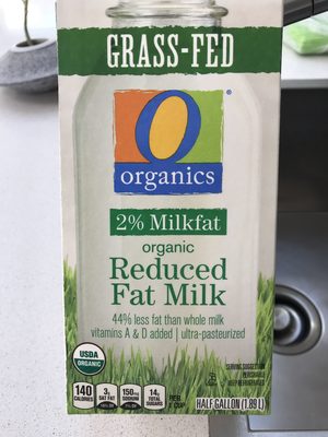 Organic reduced fat milk - 0079893710839