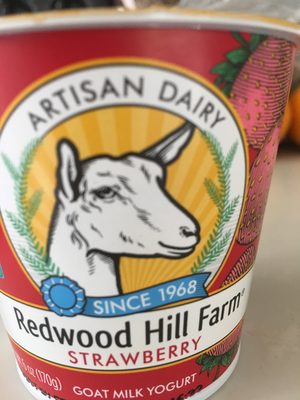 Redwood hill farm, goat milk yogurt, strawberry - 0081312200647