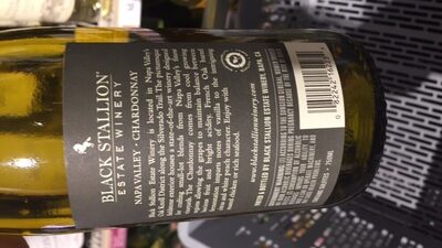 BLACK STALLION' ESTATE WINERY Nappa Valley CHARDONNAY 2014 - 0082242162234