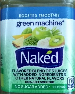 Naked, green machine, 100% juice smoothie - 0082592630766