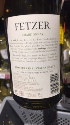FETZER Sundial CHARDONNAY - 0082896710294