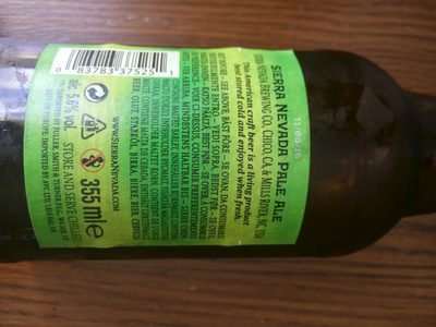Sierra Nevada Pale Ale - 0083783375251