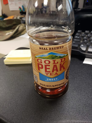 Gold Peak Sweetened Black Tea Bottle, 18.5 fl oz - 0083900005757