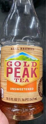 Gold Peak Unsweetened Black Tea Bottle, 18.5 fl oz - 0083900005771