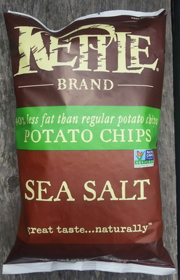 Kettle brand, potato chips, sea salt - 0084114118035