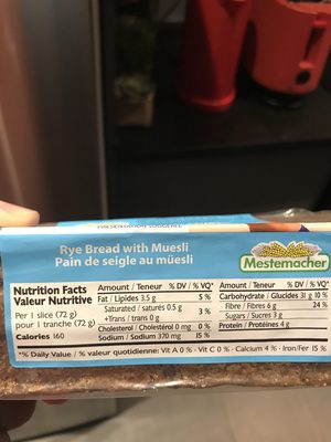 Pain de seigle au muesli - 0084213000750