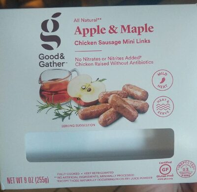 Apple & Maple Chicken Sausage Mini Links - 0085239070086