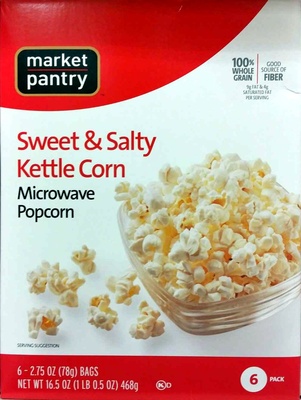 Sweet & salty kettle corn microwave popcorn, sweet & salty - 0085239807897