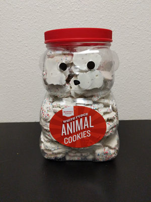 White fudge animal cookies, white fudge - 0085239817698