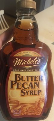 Michele's, butter pecan syrup - 0087216010023