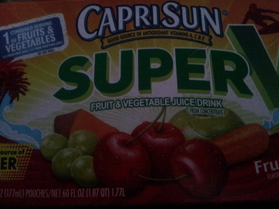 CapriSun Super V Fruit & Vegetable Juice Drink - 0087684004166