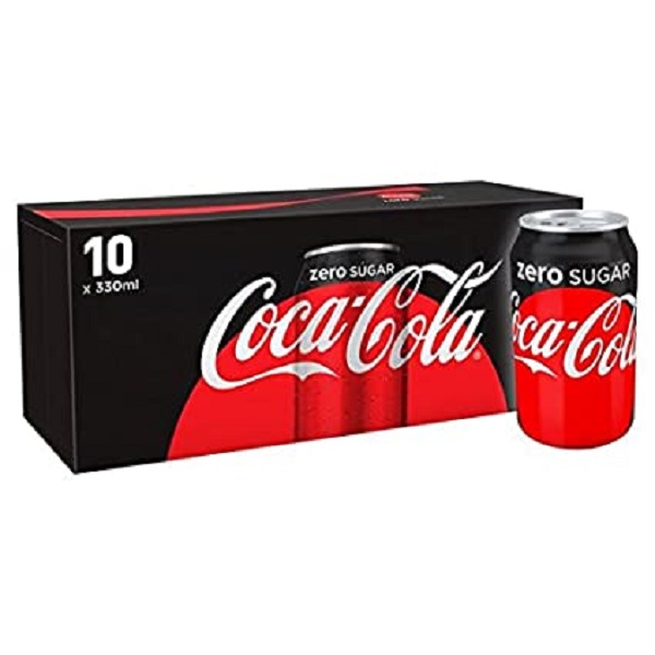 Coca cola zero 10 x 330 - 0088009770636